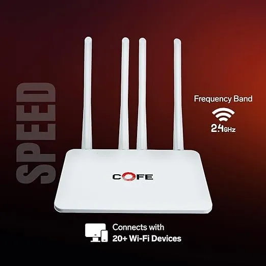 Cofe Sim Router CF05 CT4 WiFi6 4G | 5G 4 Antenna With TYPE-C | WAN | LAN Port view 8